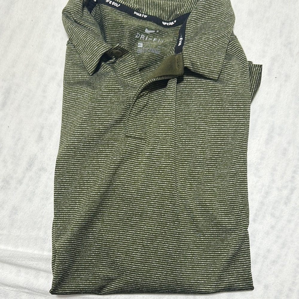 Nike Green Polo Shirt Classic Design